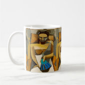 Mug Visages Abstraits, ajouter du texte, (Gauche)