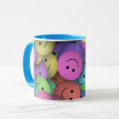 Mug Visages colorés heureux Art Emoji (Devant gauche)
