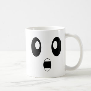 Mug Visages confus étonnés d'émoticône choqués pa