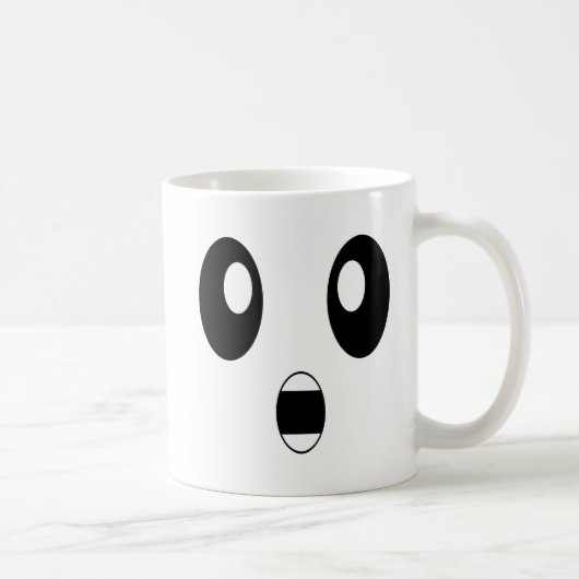 Mug Visages confus étonnés d'émoticône choqués par (Droite)