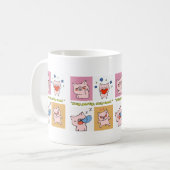 Mug visages de citation de cochon (Devant gauche)