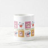 Mug visages de citation de cochon (Centre)