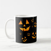 Mug Visages de citrouilles lumineuses pour le design d (Gauche)