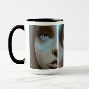 Mug Visages de femmes générés par l'IA