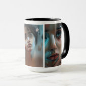 Mug Visages de femmes générés par l'IA (Devant droit)