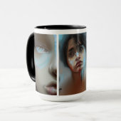 Mug Visages de femmes générés par l'IA (Devant gauche)