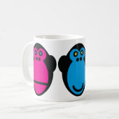 Mug Visages de singe (Devant gauche)