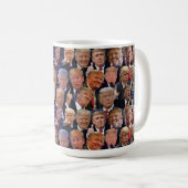 Mug Visages Drôles De Trump (Devant droit)