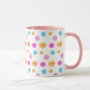 Mug Visages heureux multicolores mignons