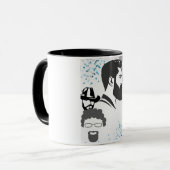 Mug Visages masculins (Devant gauche)