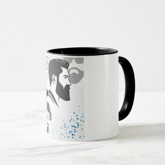 Mug Visages masculins (Devant droit)