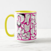 Mug Visages PinKo Art Linéaire (Gauche)