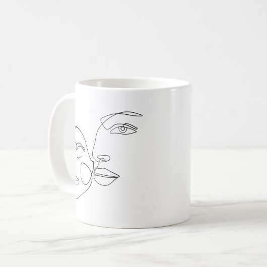 Mug Visages T-shirts (Devant gauche)