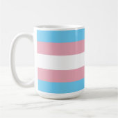 Mug Visibilité du drapeau de fierté transgenre de Slip (Gauche)