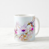 Mug "Vision dans" la copie rose de colibri (Devant droit)