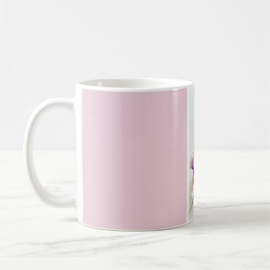 Mug "Vision dans" la copie rose de colibri (Gauche)