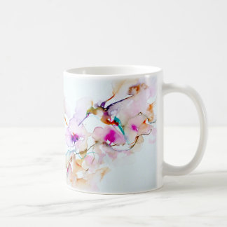 Mug "Vision dans" la copie rose de colibri