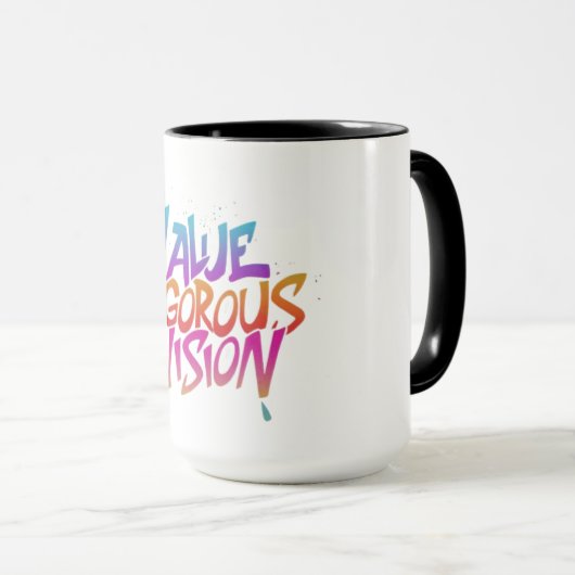 Mug Vision de la valeur (Devant droit)