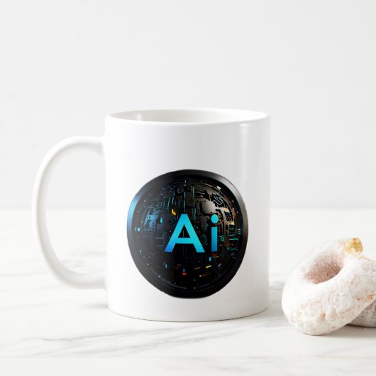 Mug "Vision innovante de l'IA" (Avec donut)