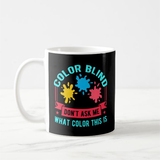 Mug Visions des lunettes de test de couleur aveugle (Gauche)