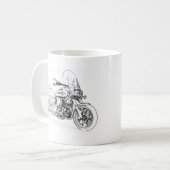 Mug Visite 2011 de VStar 950 d'étoile (Devant gauche)