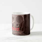 Mug Visite Affiche Vintage Mars (Devant droit)