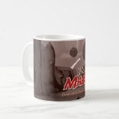 Mug Visite Affiche Vintage Mars (Devant gauche)