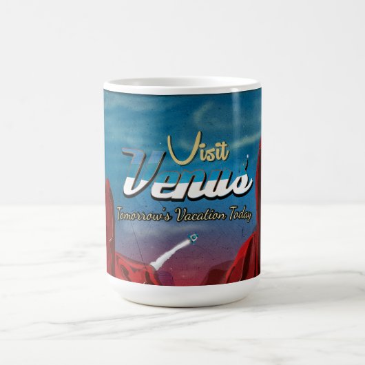 Mug Visite du Poster vintage Vénus (Centre)