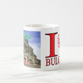 Mug Visite Sofia, Bulgarie J'aime (Centre)