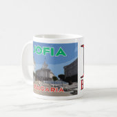Mug Visite Sofia, Bulgarie J'aime la pâte à café (Devant gauche)