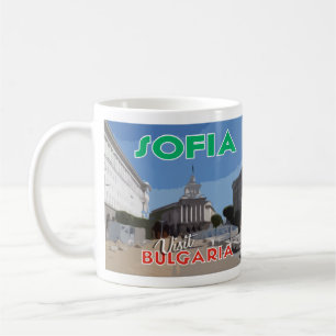 Mug Visite Sofia, Bulgarie J'aime la pâte à café