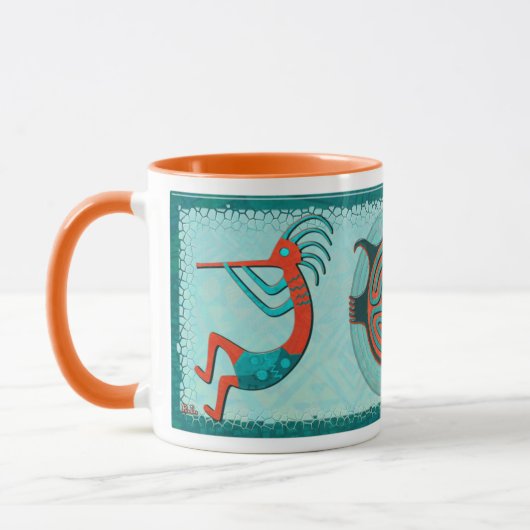 Mug Visitors Native Folk Art (Gauche)