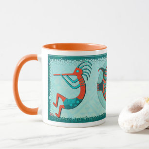 Mug Visitors Native Folk Art