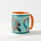 Mug Visitors Native Folk Art (Devant droit)
