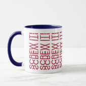 Mug Visser! Message Caché 150R Citation Drôle Américai (Gauche)