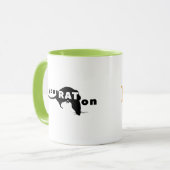 Mug Vitesse de logo de LLC d'association de chasse à (Devant gauche)