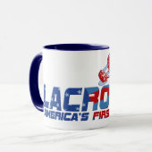Mug Vitesse du sport de l'Amérique de lacrosse (Devant gauche)