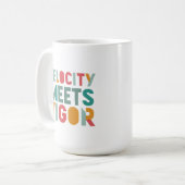 Mug Vitesse et force : une conception dynamique (Devant gauche)