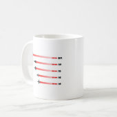Mug Vitesse maximum d'avion à réaction : Chasseurs de (Devant gauche)