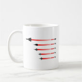 Mug Vitesse maximum d'avion à réaction : Chasseurs de (Gauche)