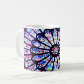 Mug Vitrail de Paris Notre-Dame - La Rose (Devant gauche)