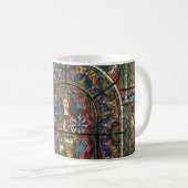 Mug Vitrail d'église, architecture vintage (Devant droit)