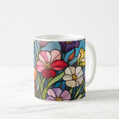Mug Vitrail floral (Devant droit)