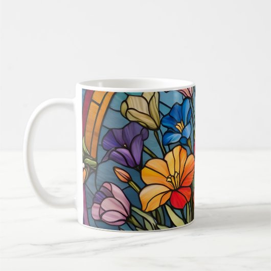 Mug Vitrail floral (Gauche)