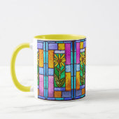 Mug Vitrail Jaune marguerite (Gauche)