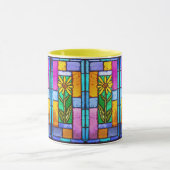 Mug Vitrail Jaune marguerite (Centre)