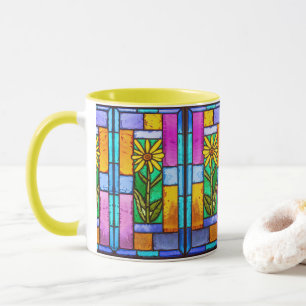 Mug Vitrail Jaune marguerite