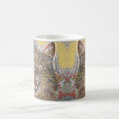 Mug Vitrail multicolore chat en colère (Centre)