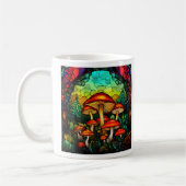 Mug Vitraux Champignons Rouges Amanite Fantastique (Gauche)