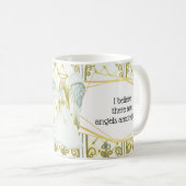 Mug Vitraux de l'ange gardien Guardian citation angéli (Devant droit)